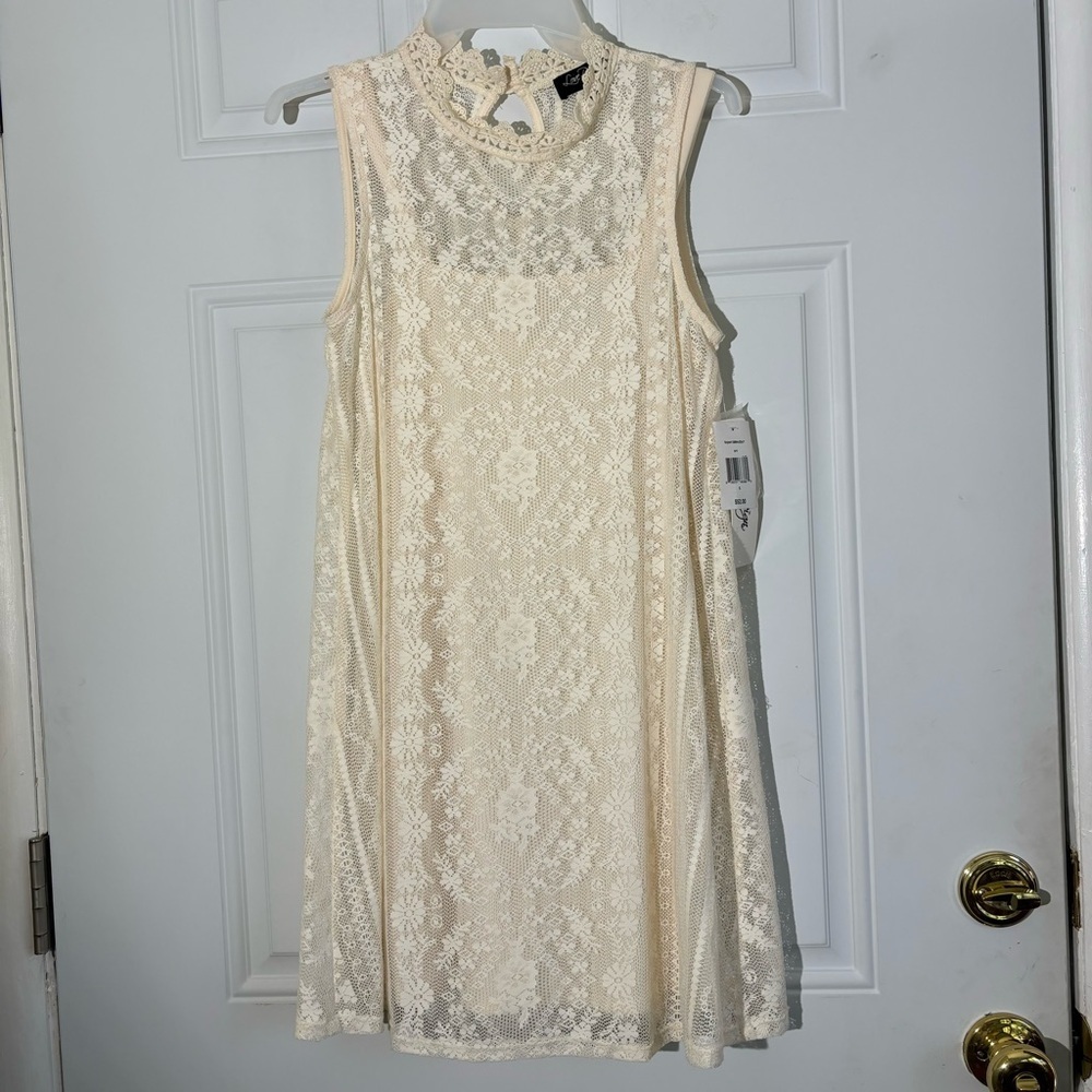 ❤️2/$15 or 3/$21❤️NWT Love Reign Ivory Lace Dress, Size Small
